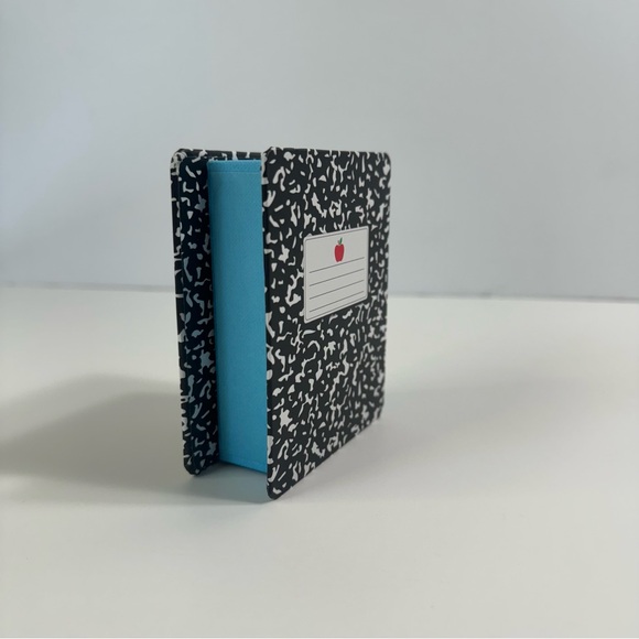 Betsey Johnson Back to School NotebkGold Tone Ruler Pencil W/Apple Earrings NIB - Picture 13 of 15